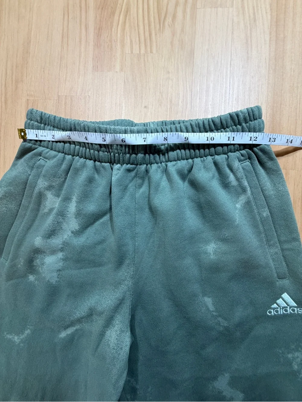 adidas Kids Sage Green Tie-Dye Jogger Sweatpants B7